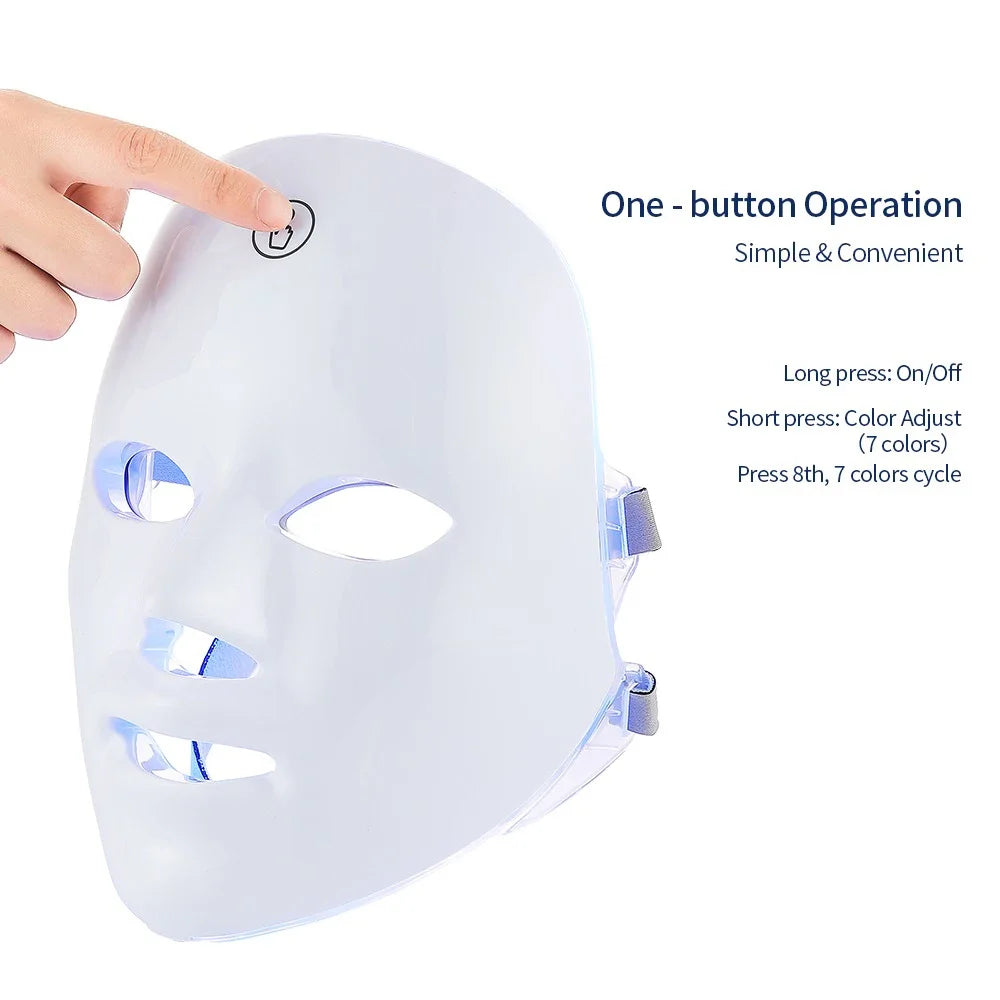 AuraHaven Rechargeable Facial LED Mask
