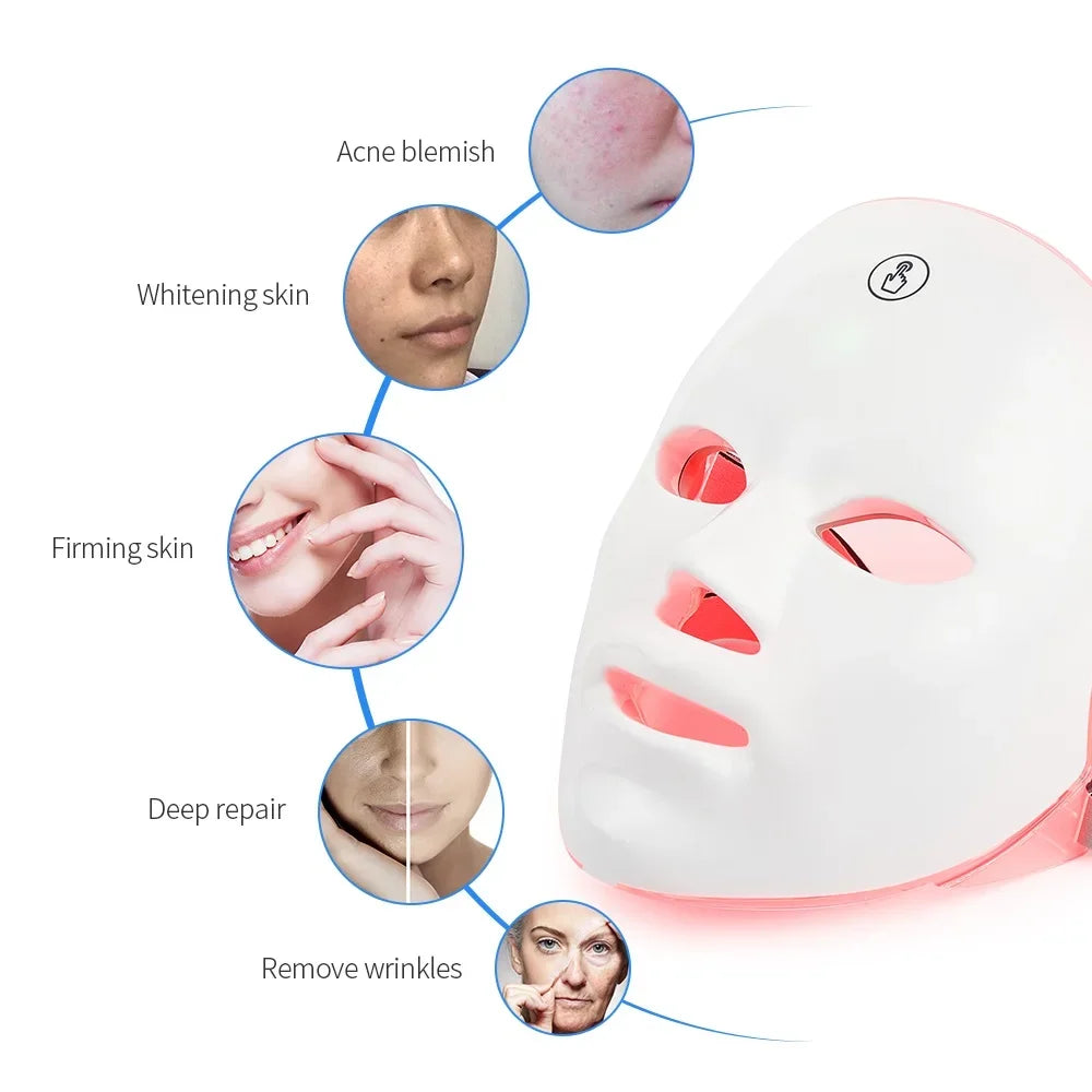 AuraHaven Rechargeable Facial LED Mask
