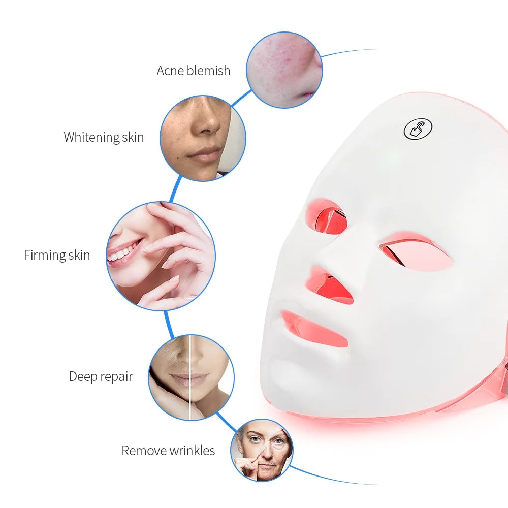 AuraHaven Rechargeable Facial LED Mask