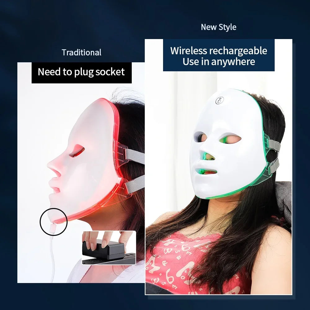 AuraHaven Rechargeable Facial LED Mask