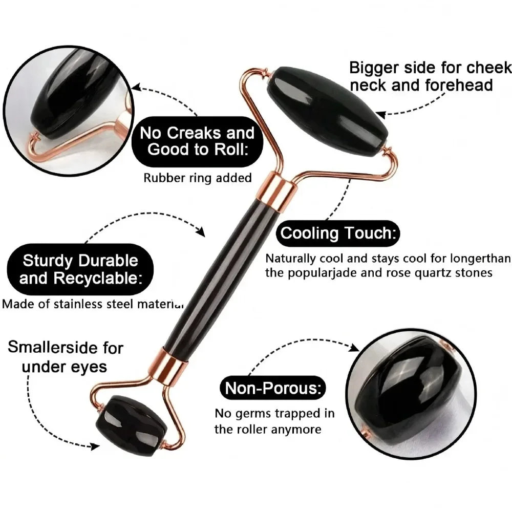 AuraHaven 3Pcs Face Roller Massage Kit