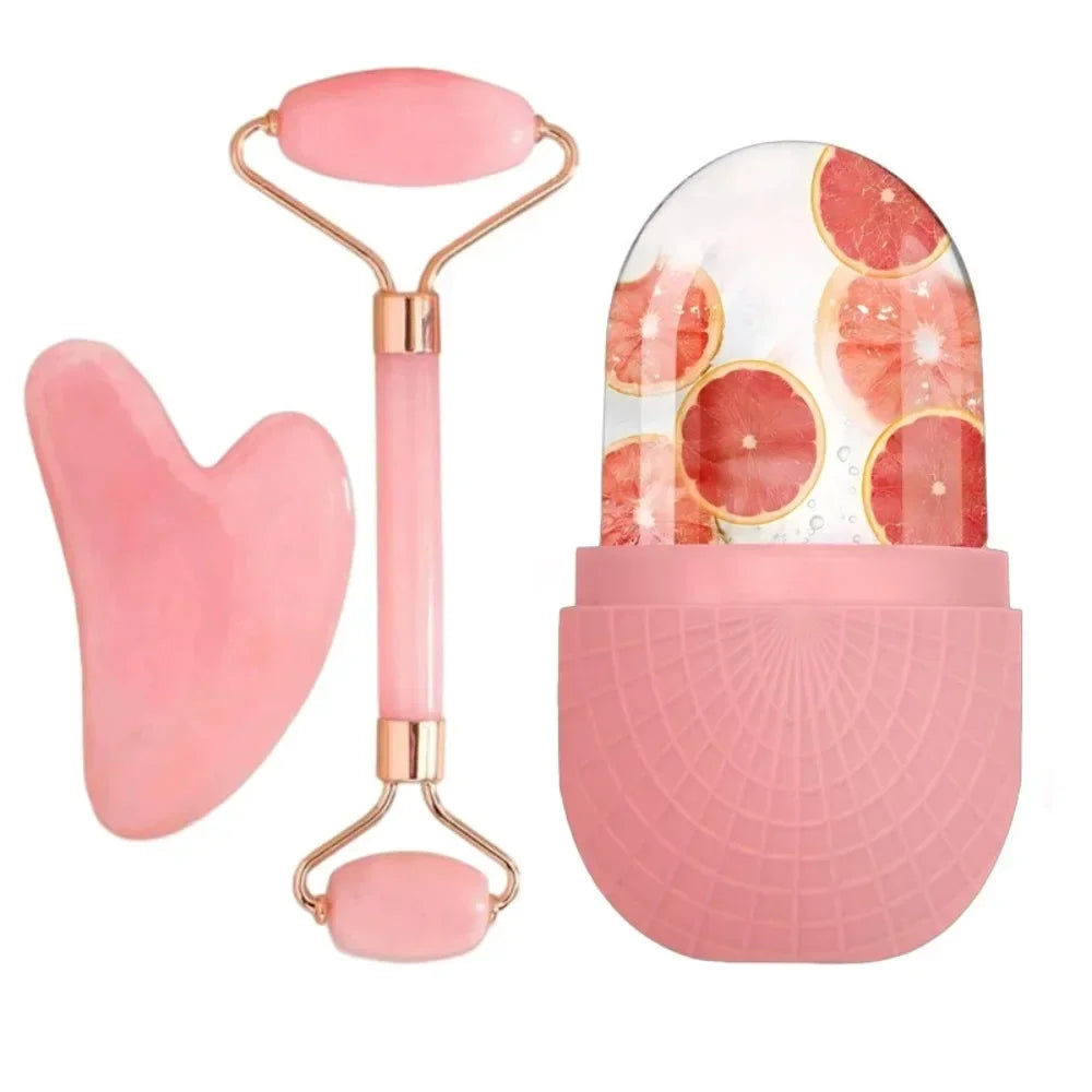 AuraHaven 3Pcs Face Roller Massage Kit